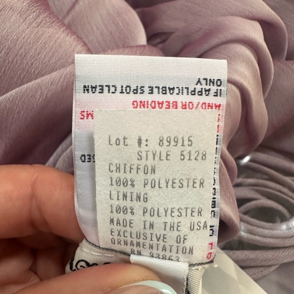 Lavender Strapless Bridesmaid Gown- Size 24- NWT - Picture 7 of 8